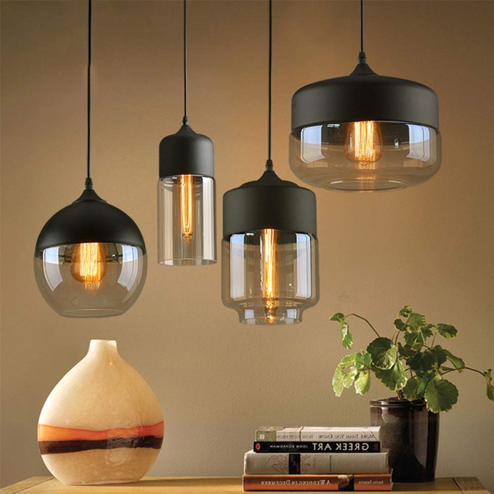 Modern Loft Hanging Glass Pendant Lamp