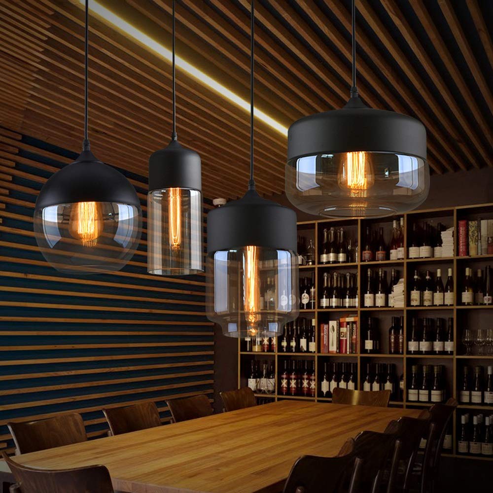 Modern Loft Hanging Glass Pendant Lamp