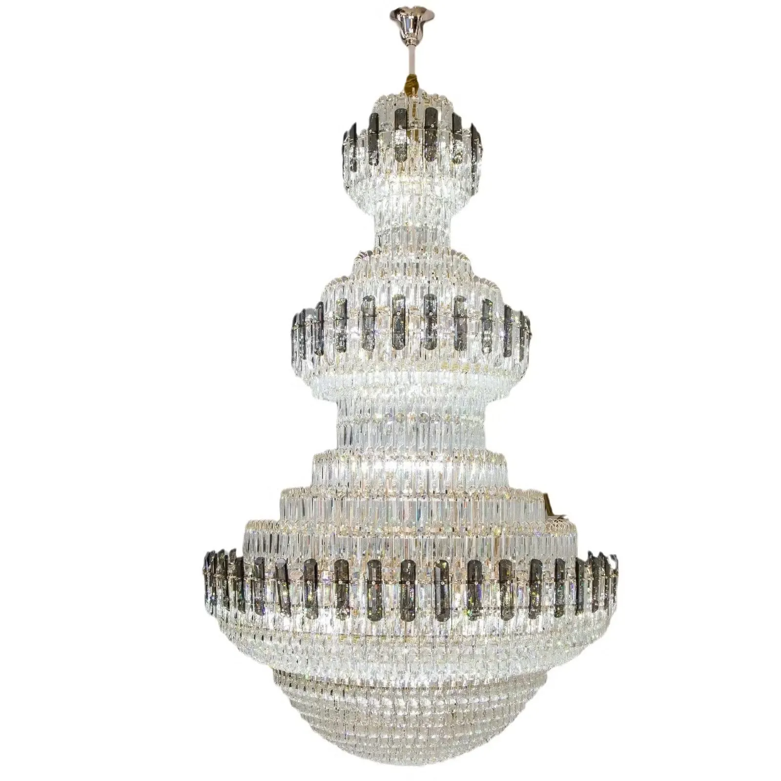 Luxury Large Crystal Duplex Chandelier 1000x1500MM