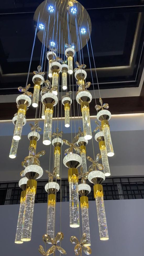 Luxury Gold Hanging Light , LED Colours(White, Warm white , gold)