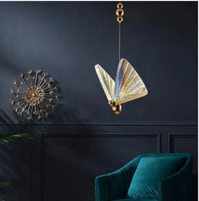 Metal Pendant Light with Gold Finish