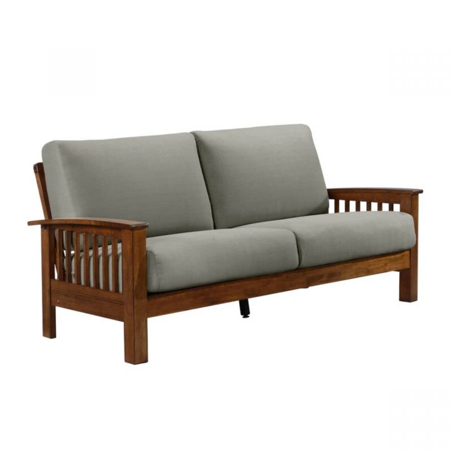 Classy Design Wood 2 Seater Sofa with Cushion