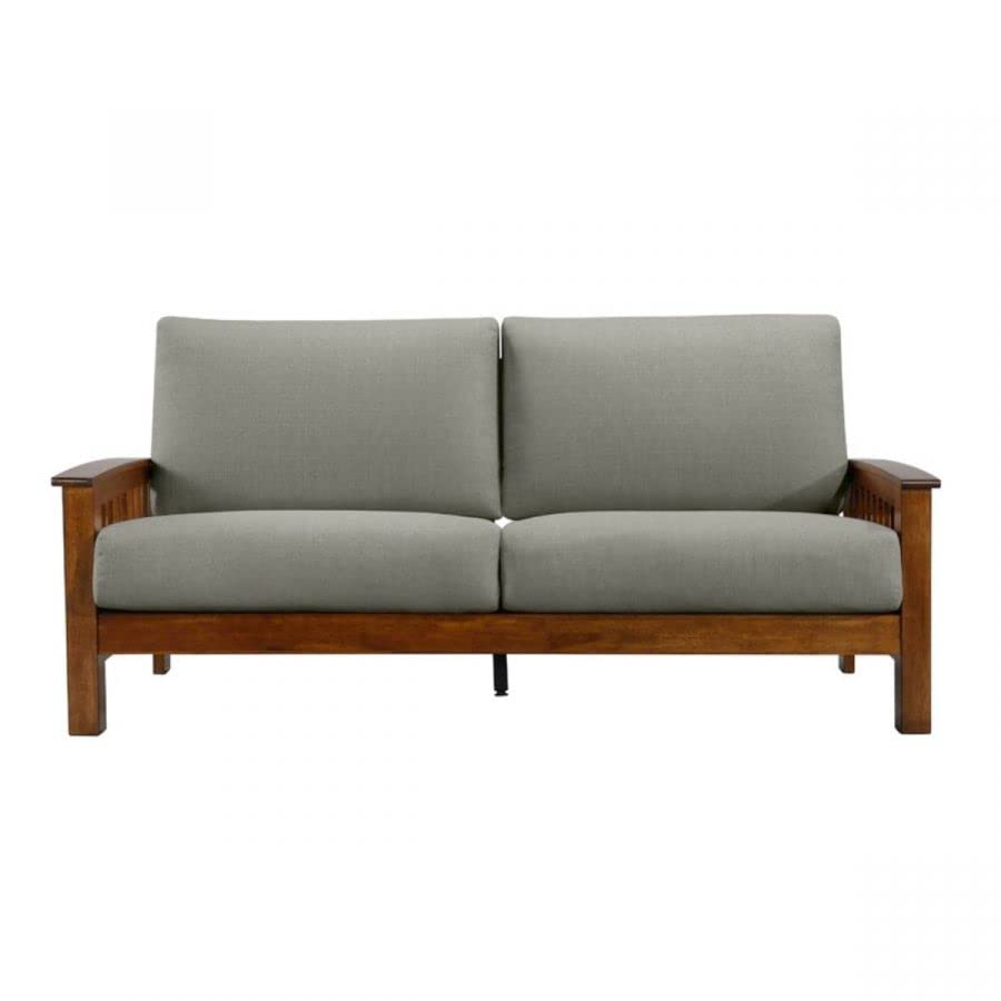 Classy Design Wood 2 Seater Sofa with Cushion