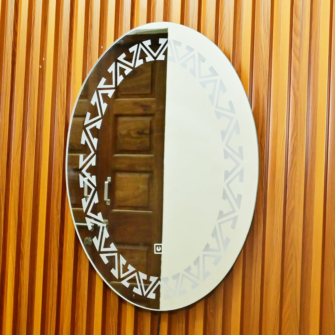 Round Glass LED Sensor Mirror