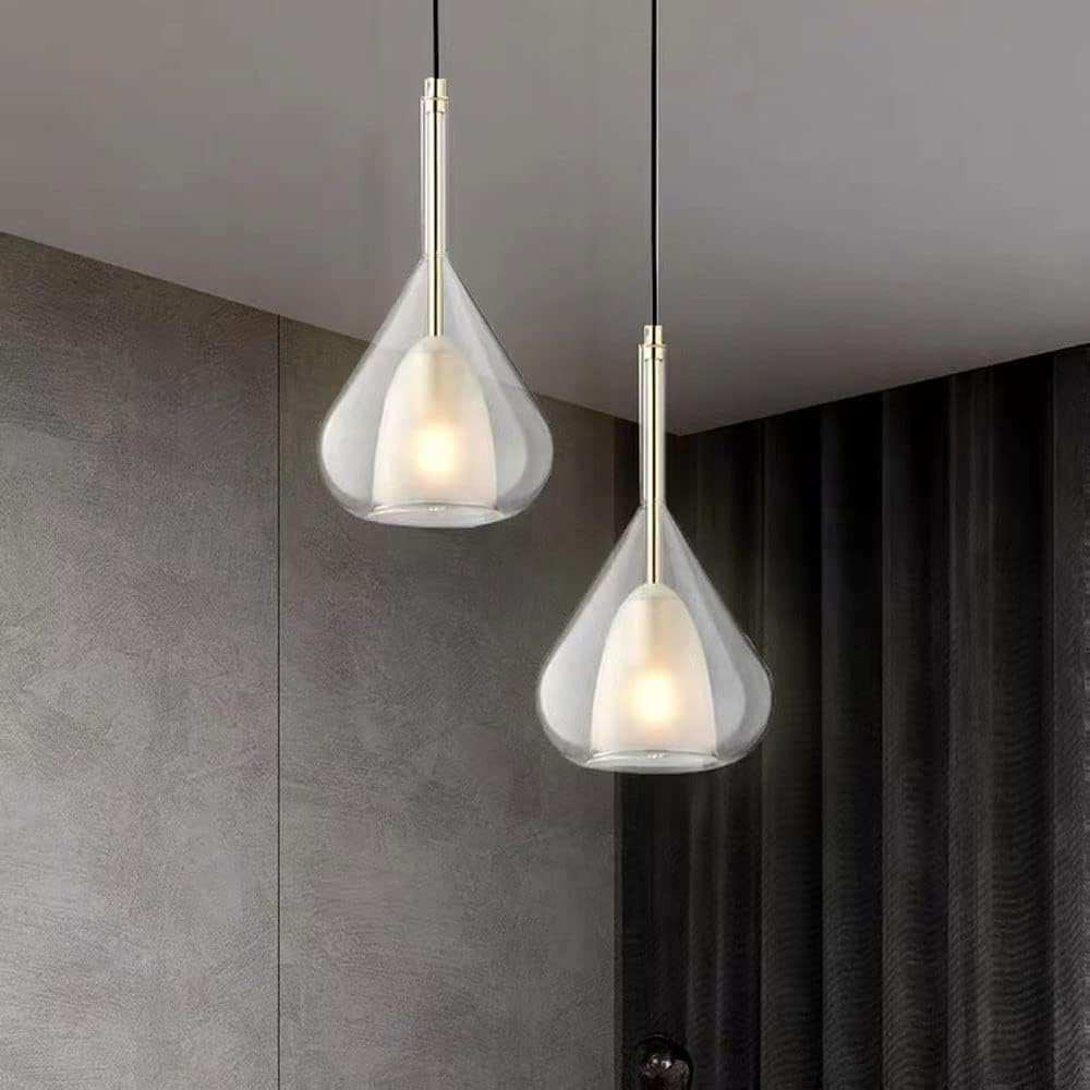 Glass Shade Clear Pendant Lighting Living/Dining Room