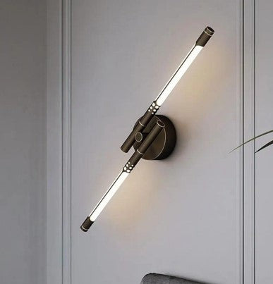 LED Gold Long Wall Light in Warm White