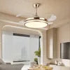 Fan with Lights and Remote, LED Ceiling Fan with Lights,Silent Motor, 3 Light Color Change, 4 Timing Options,for Dining Room,Kitchen,Bedroom,Living Room,Silver.
