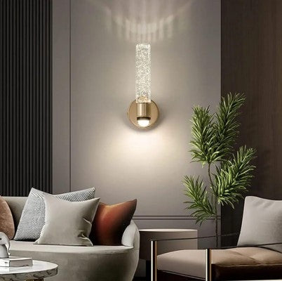 A Modern Crystal Wall Sconce Light