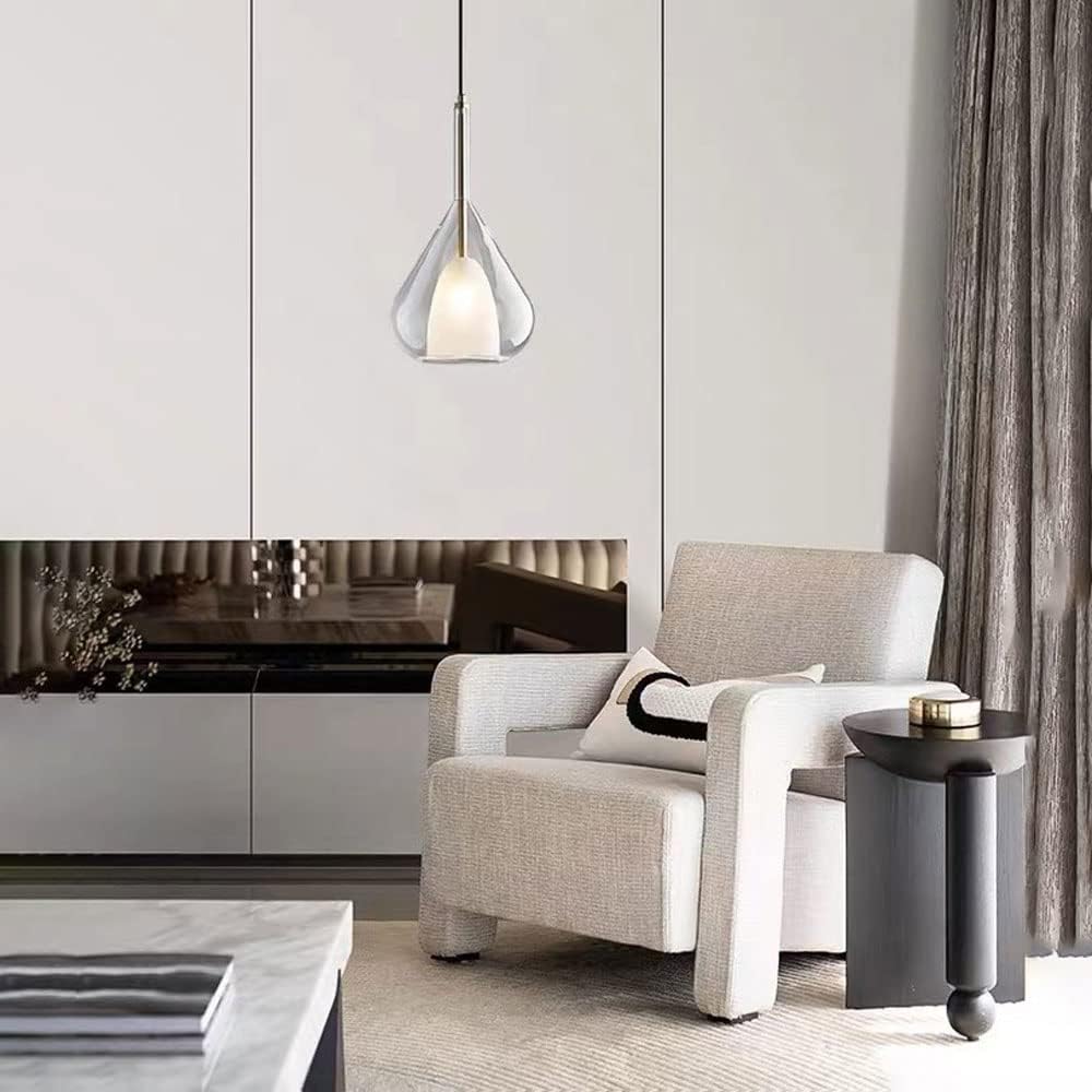Glass Shade Clear Pendant Lighting Living/Dining Room