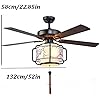 Ceiling Fan with Light and Remote Control 3 Level Wind Speed Change,Metal Ventilator Lamp for Living Room Bedroom Kitchen Restaurant needed.