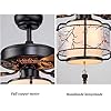 Ceiling Fan with Light and Remote Control 3 Level Wind Speed Change,Metal Ventilator Lamp for Living Room Bedroom Kitchen Restaurant needed.