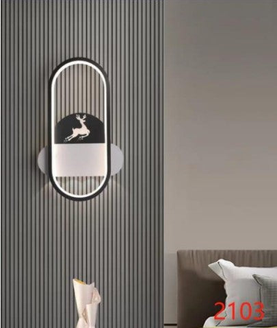 A modern LED wall light sconce