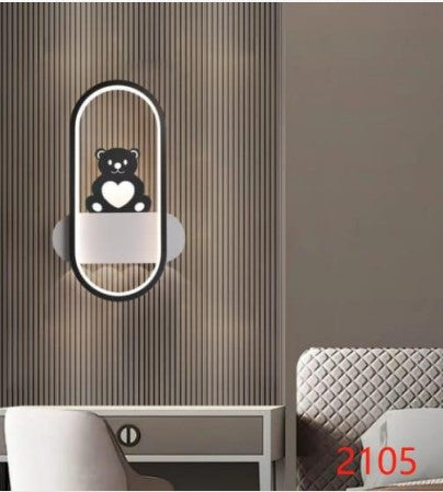 A modern LED wall light sconce