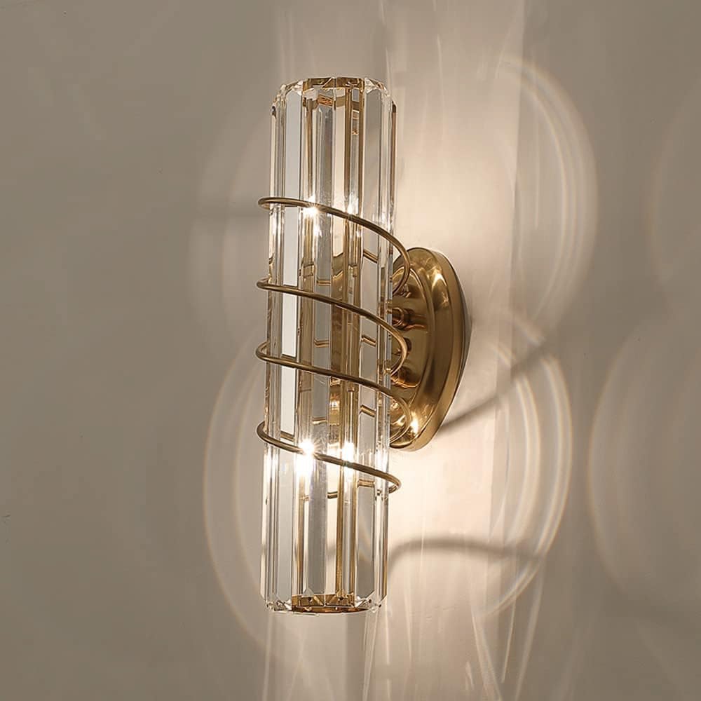 Led Curl Metal Glass Wall Light