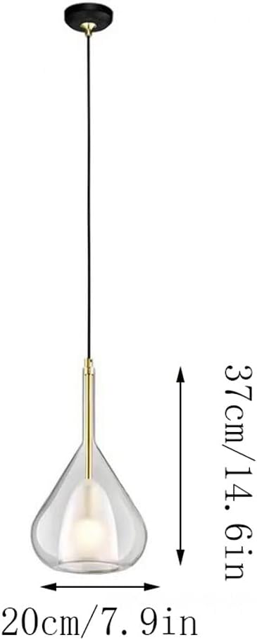 Glass Shade Clear Pendant Lighting Living/Dining Room