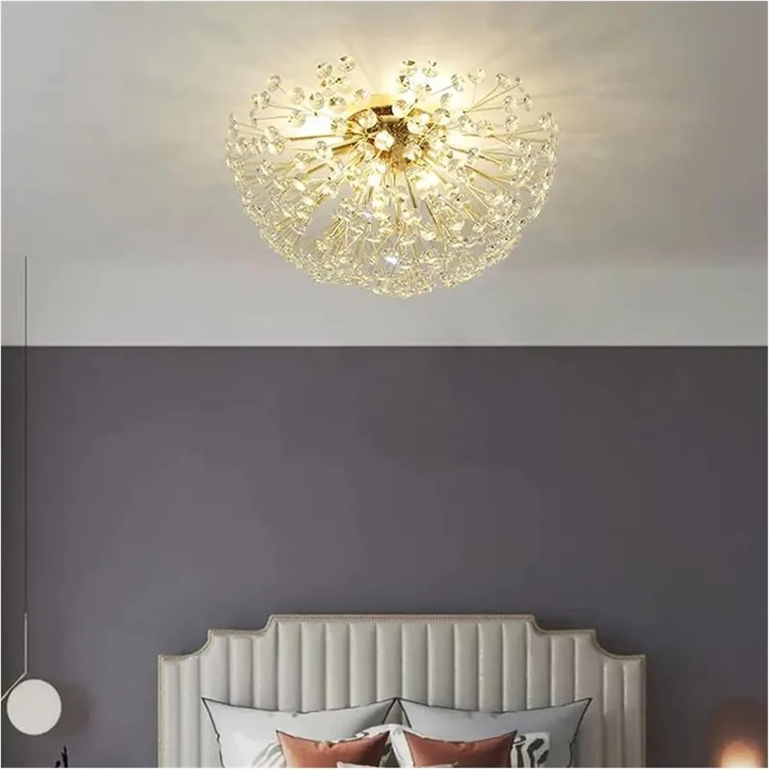Modern Crystal Ceiling Light Fixture Suitable Compatible