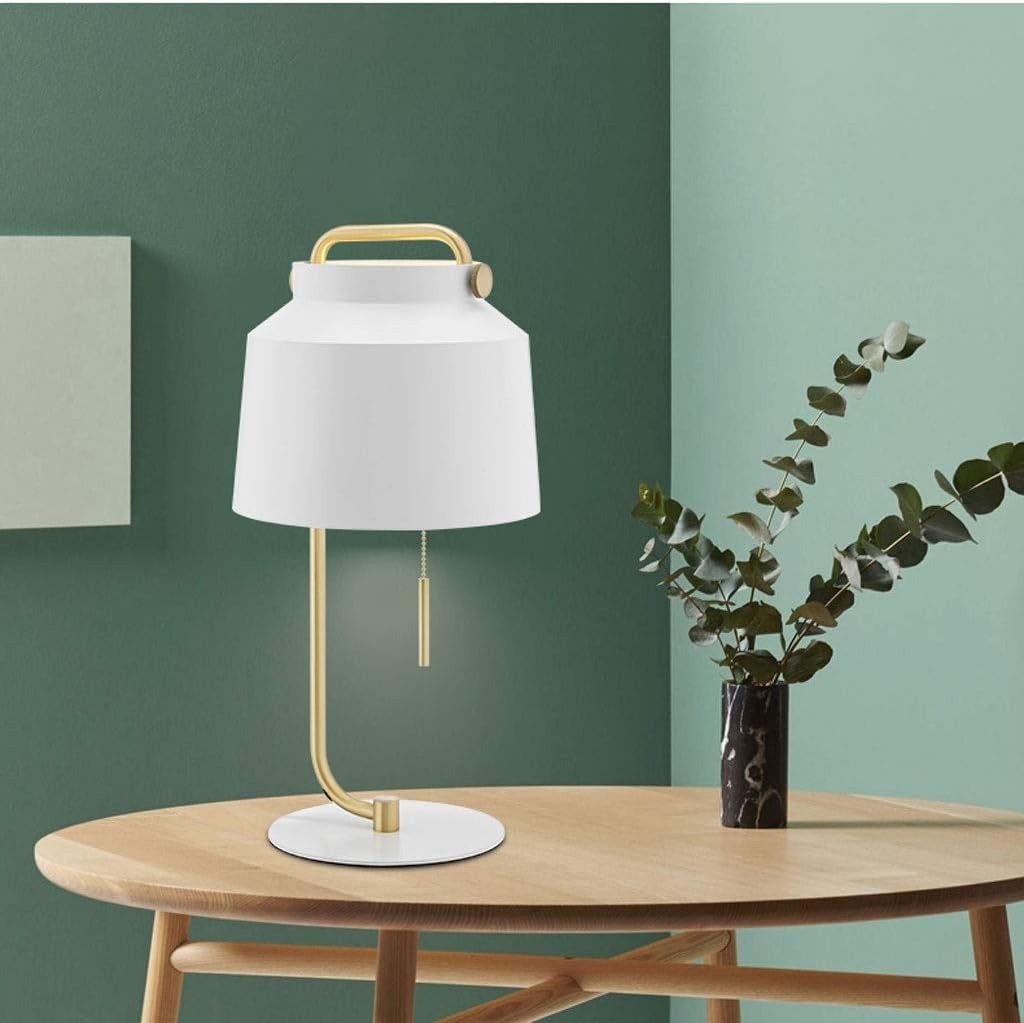 Lamp Bedside Wrought Iron Bedroom Table Lamp Simple and Modern Bedside Desk Lamp