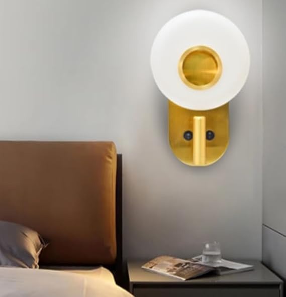 Modern 9 Watts White & Gold LED Wall Spotlight