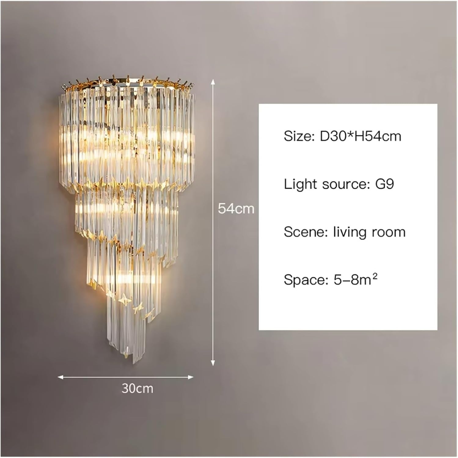 Crystal Wall Lamp