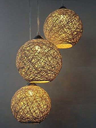 Round Ceiling Hanging Yarn Classic Pendant Lamp Shade for Stylish Touch to Your Home Decoration