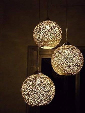 Round Ceiling Hanging Yarn Classic Pendant Lamp Shade for Stylish Touch to Your Home Decoration