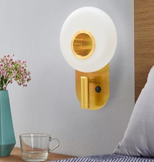 Modern 9 Watts White & Gold LED Wall Spotlight