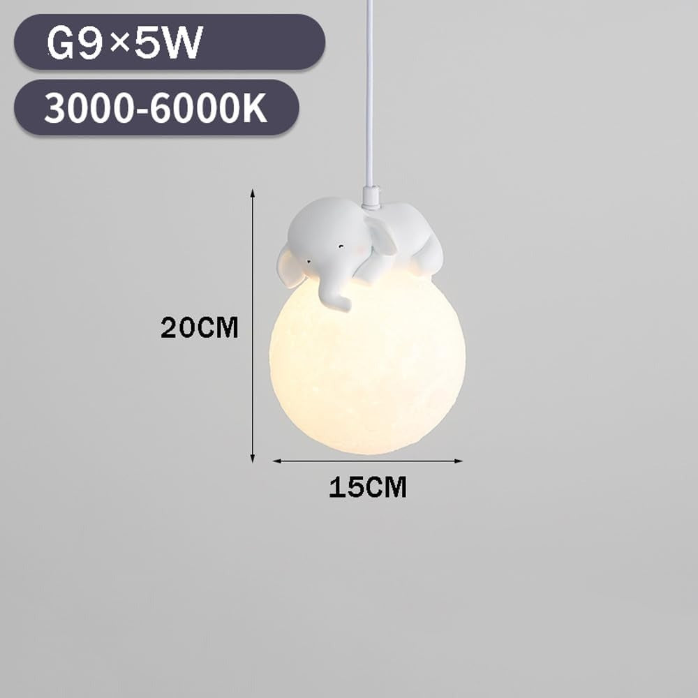 Dimmable Animal Cartoon Planet Hanging Lamp for kids room