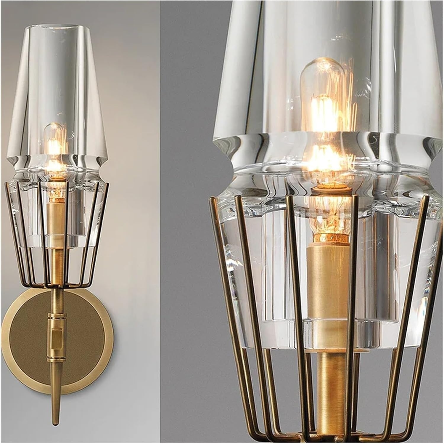 Glass Wall Lamp Nordic Postmodern Light