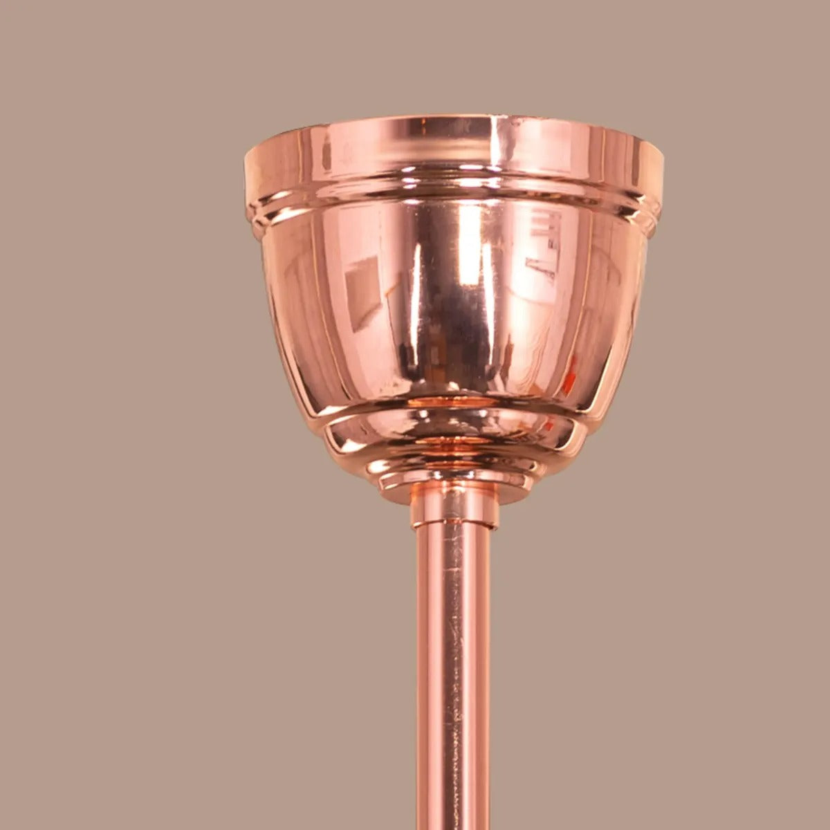 Luxury Rose Gold Retractable Ceiling Fan + Chandelier Light (with Remote Control)