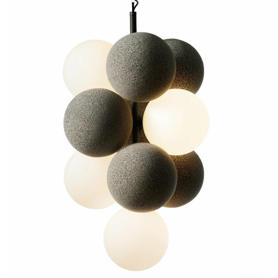Black Frost Glass Pendant Lamp