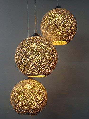 Round Ceiling Hanging Yarn Classic Pendant Lamp Shade for Stylish Touch to Your Home Decoration