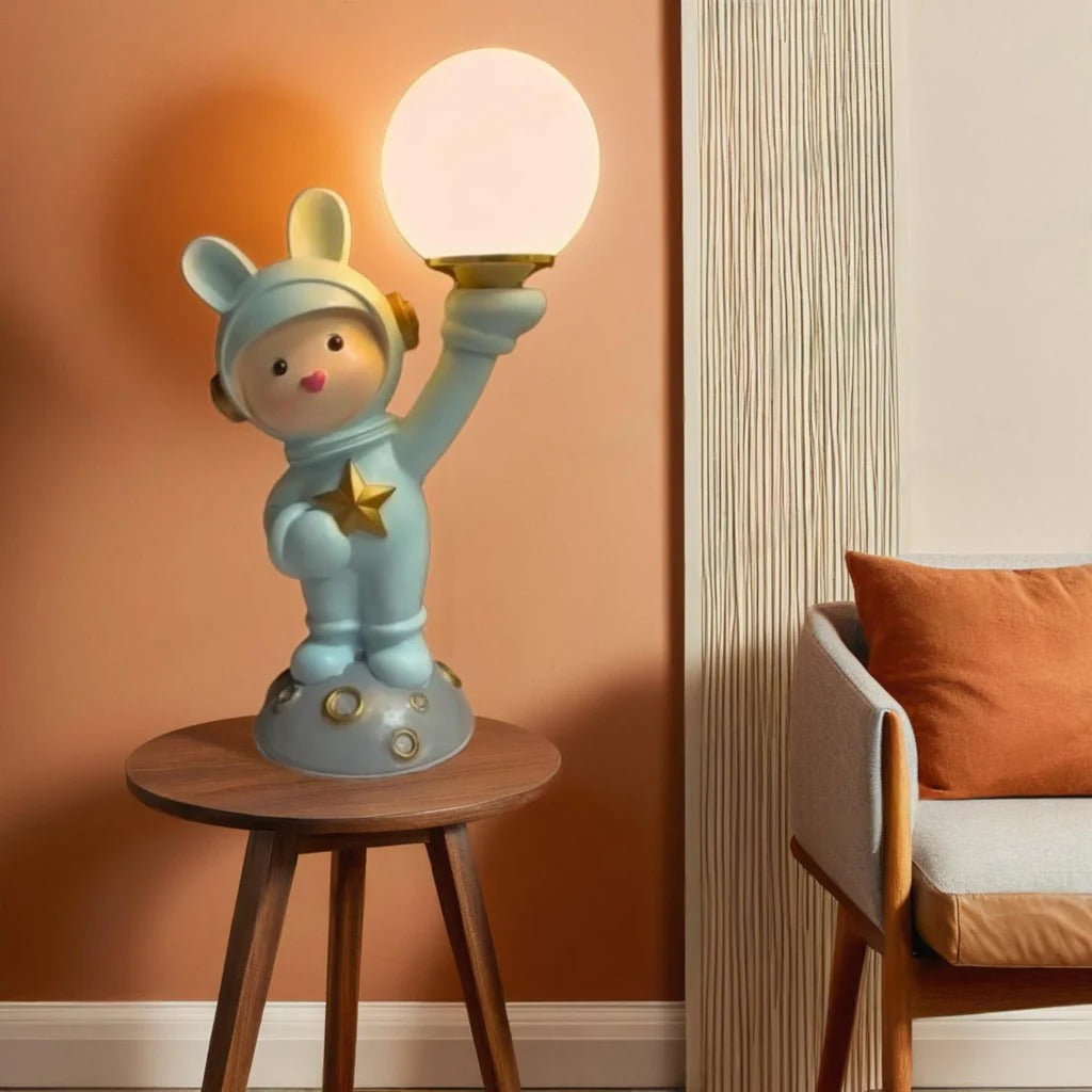 Adorable Astronaut Bunny Table Lamp