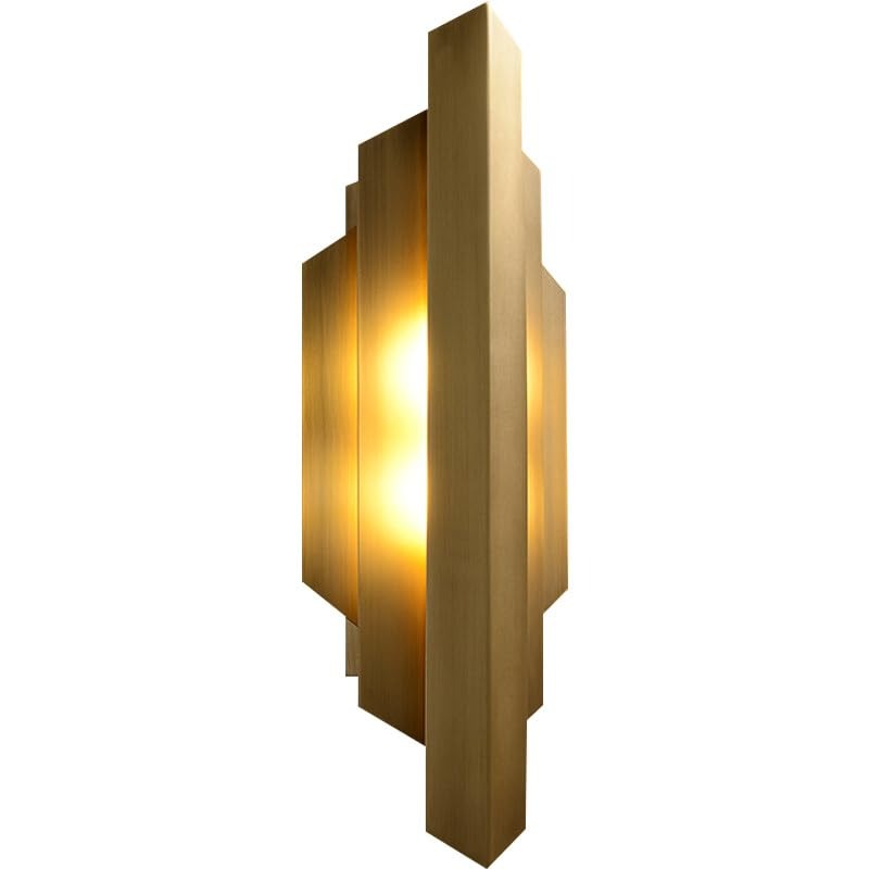 Gold Metal LED Wall Light - Warm White