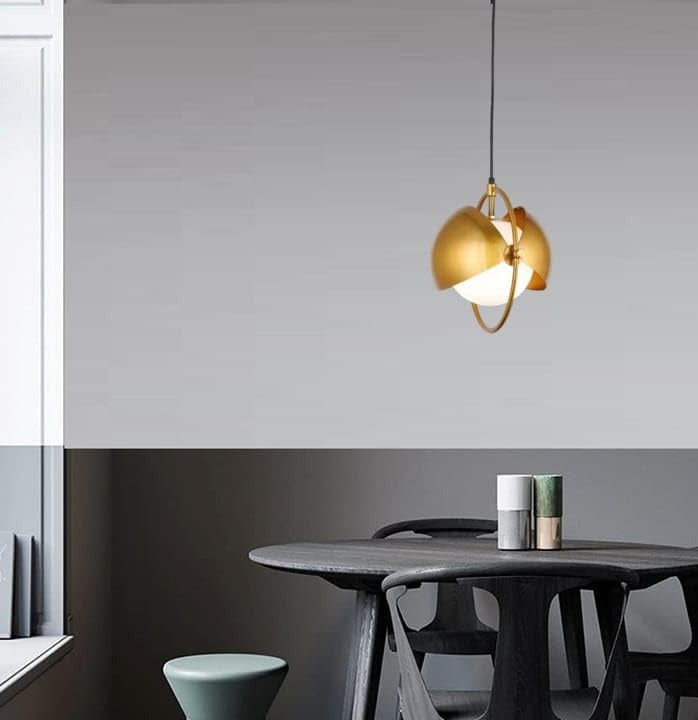 LED Stellar Sphere Frosted Glass Ball Bedside Pendant Hanging Light