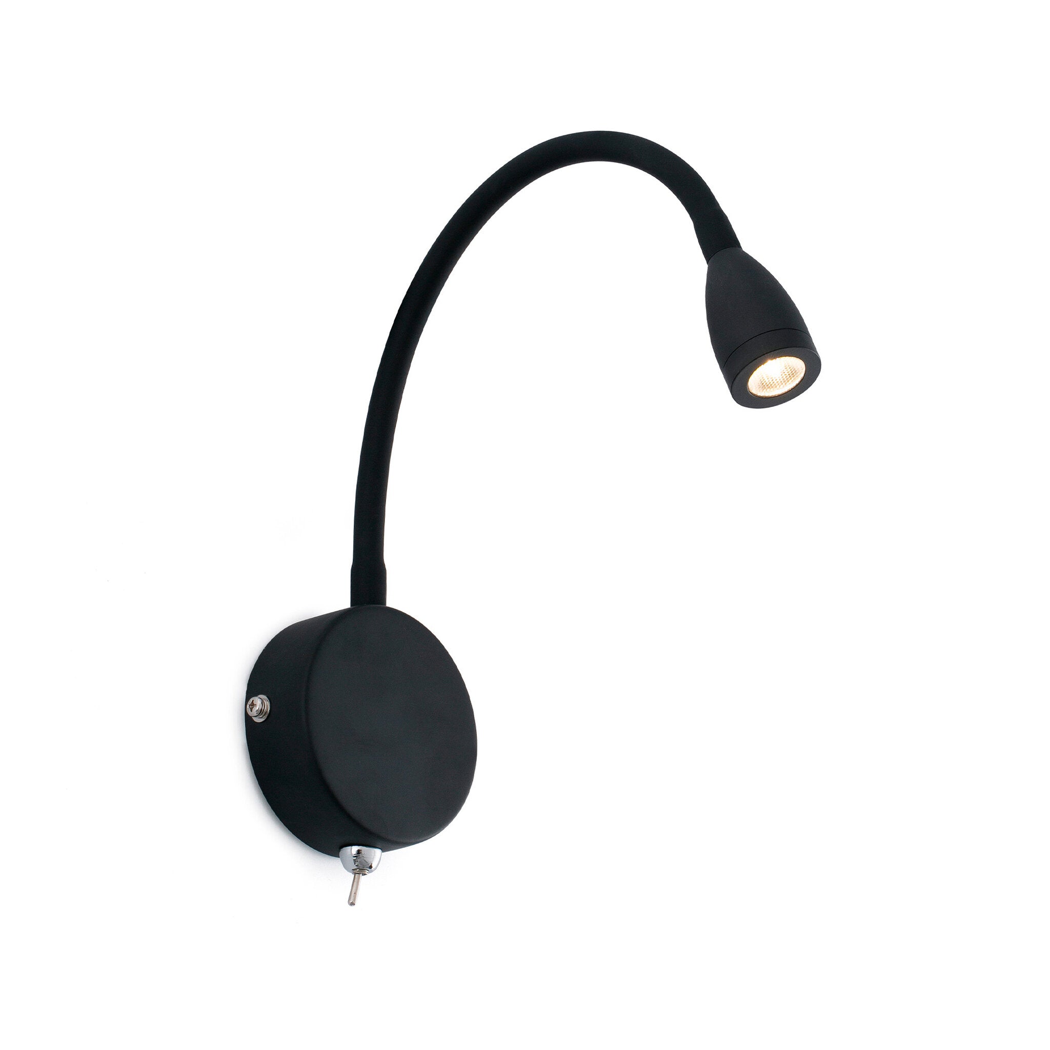 Black reader wall lamp