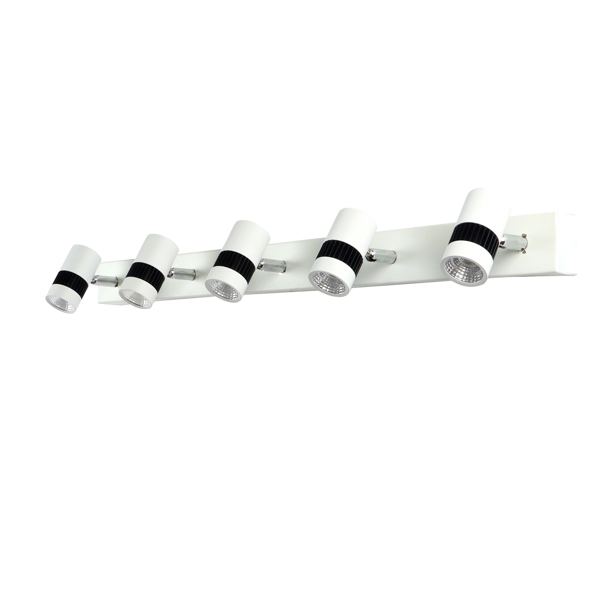 mild steel powder coated black finish five light spot light