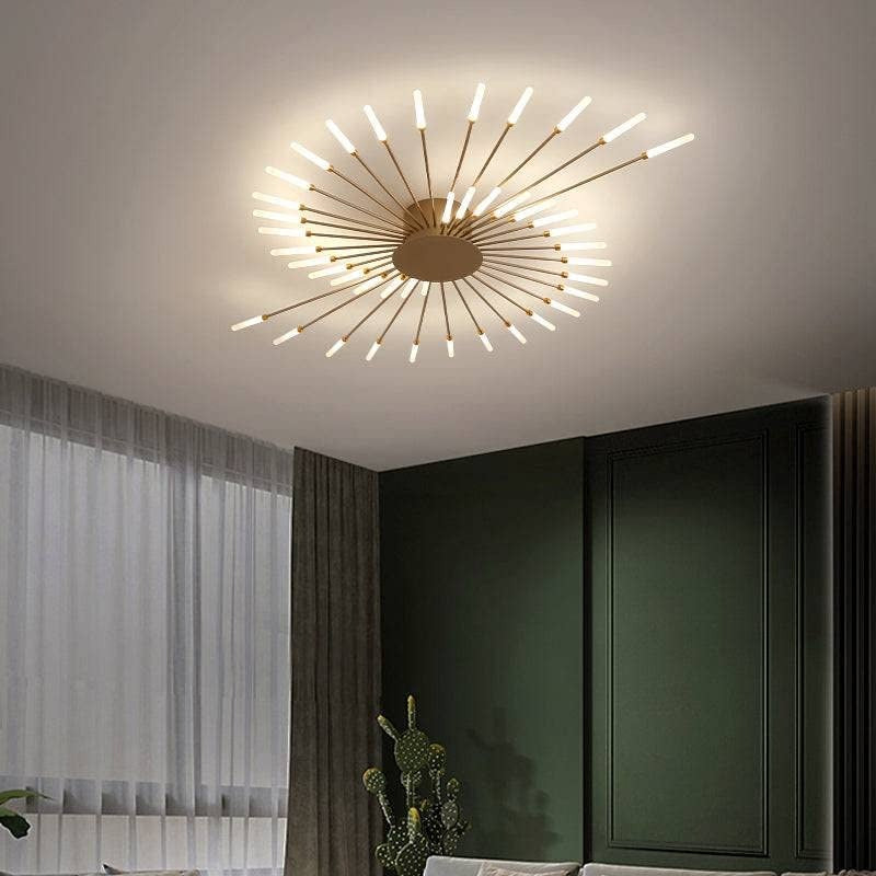 Gold Body AcryIic LED Chandelier Ring