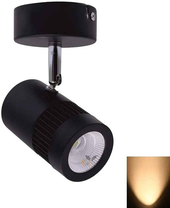 9 Watt Warm White\Black Adjustable  LED Spot Wall Track Light