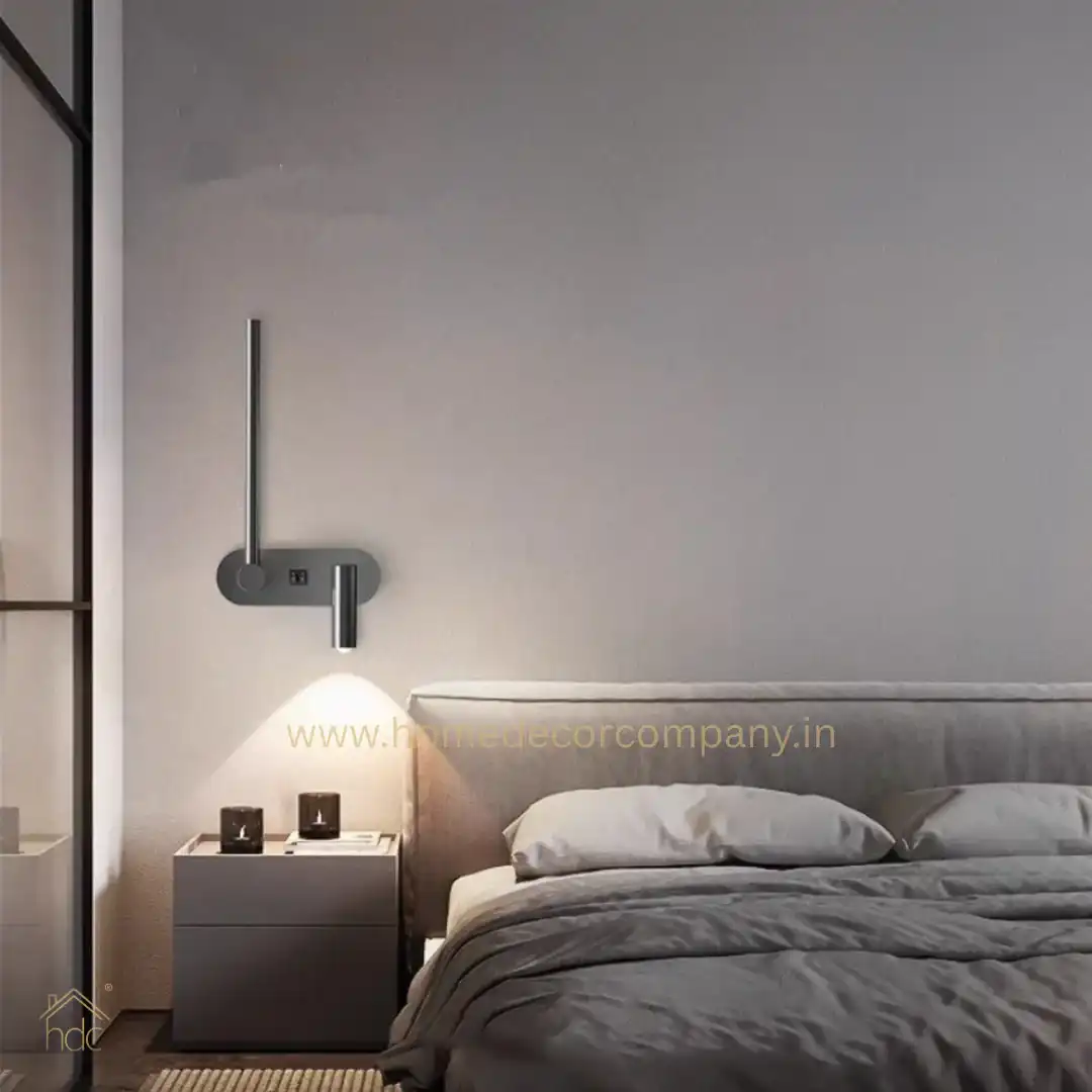 LED Reading Adjustable Headboard with Switch Bedside Lamp Spotlight Night Light