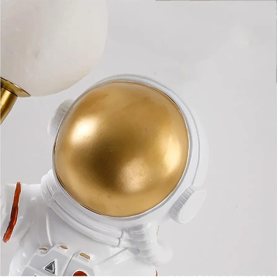 Kids' Room Resin Lunar Astronaut Bedside Table Lamp