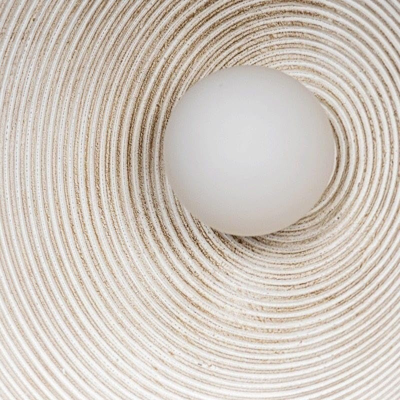 Round Resin Plate Light Wall Lamp