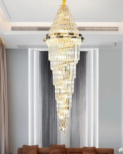 Duplex Crystal Chandelier 550x1800MM
