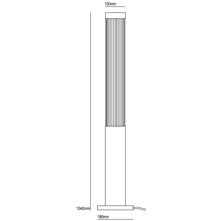 Exclusive salon lighting: Art Déco light pillar floor lamp