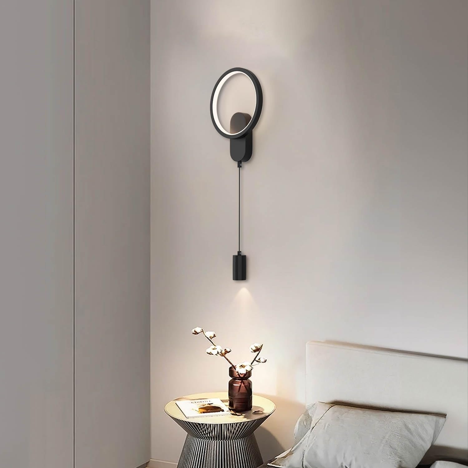 Metal Moon Strike Wall-Hanging Pendant Light
