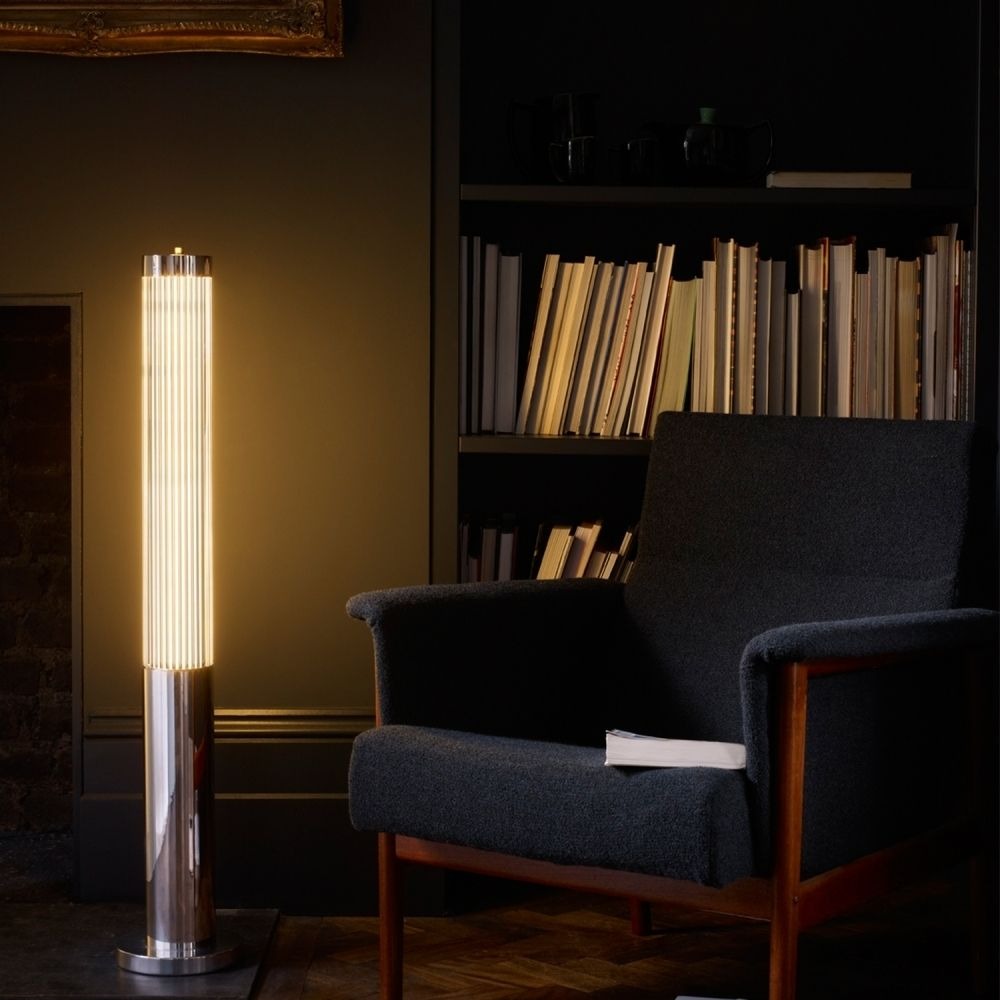 Exclusive salon lighting: Art Déco light pillar floor lamp