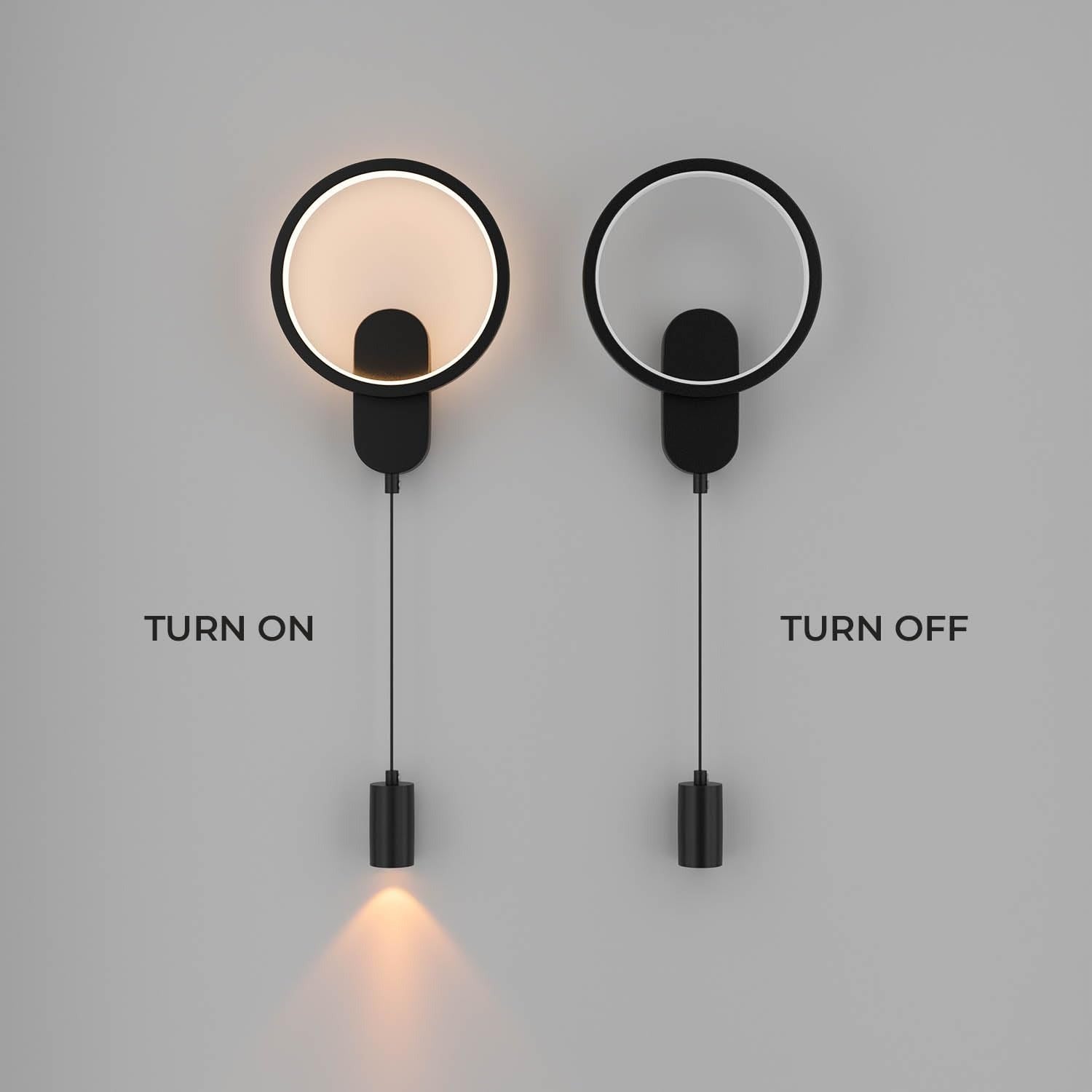 Metal Moon Strike Wall-Hanging Pendant Light