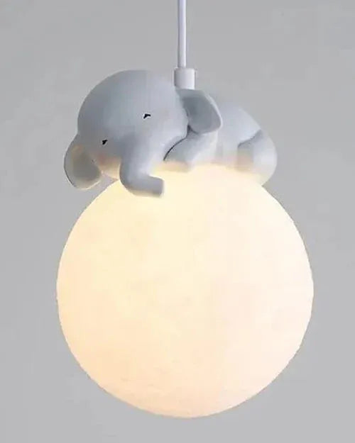 Elephant Shaped Moon Led Modern Hanging Light