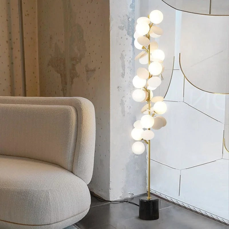 The Shades of Grey Glass Floor Lamp