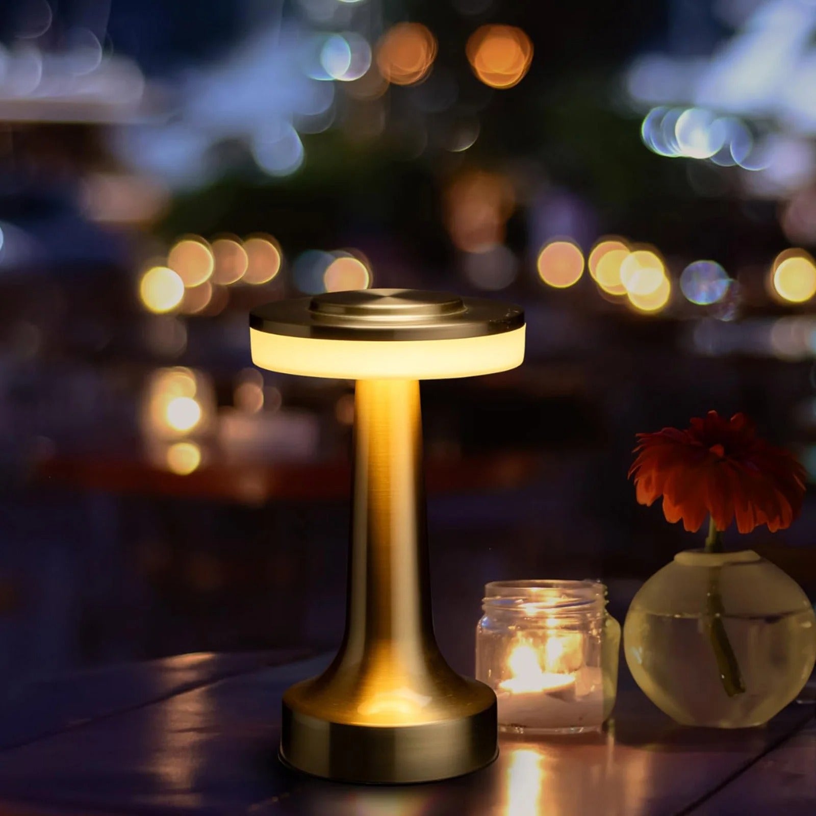 LED Table Lamp with Touch Sensor, 3-Levels Brightness, Rechargeable Night Light for Kids Nursery,