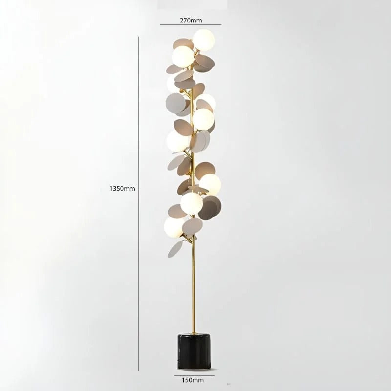 The Shades of Grey Glass Floor Lamp